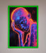 Neon Woman Hands In Head Framed Print - Hi Society