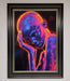 Neon Woman Hands In Head Framed Print - Hi Society