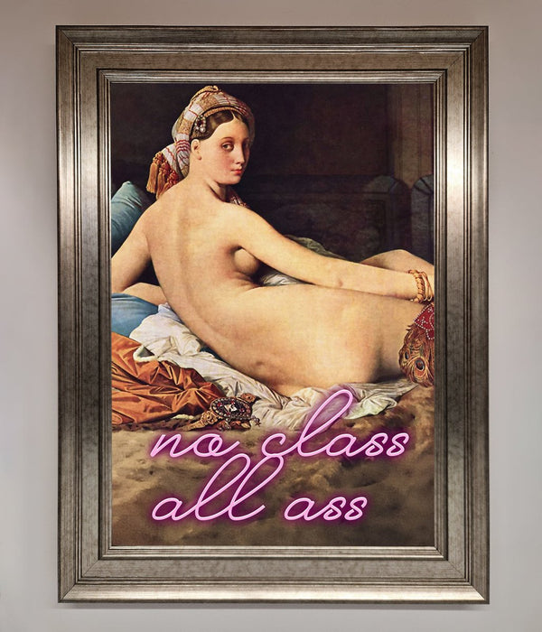 No Class All Ass Framed Print - Hi Society