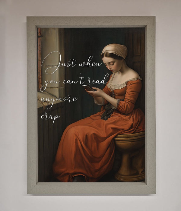 No More Crap Framed Poster - Hi Society