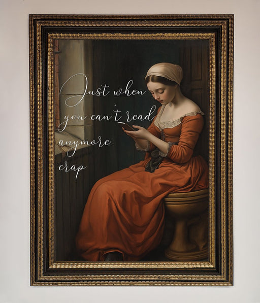 No More Crap Framed Poster - Hi Society