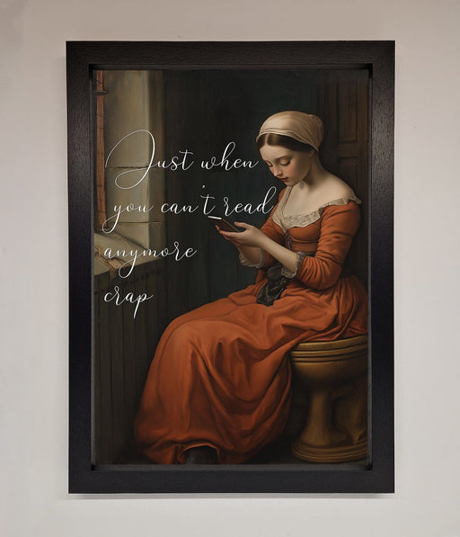No More Crap Framed Poster - Hi Society