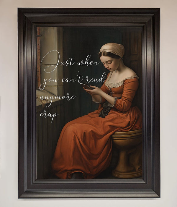 No More Crap Framed Poster - Hi Society