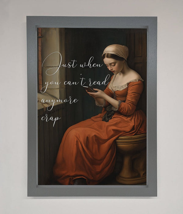 No More Crap Framed Poster - Hi Society