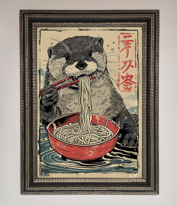 Noodles Otter Framed Wall Art - Hi Society