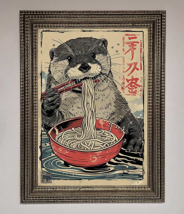 Noodles Otter Framed Wall Art - Hi Society