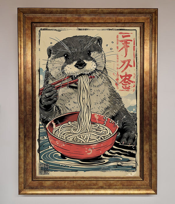 Noodles Otter Framed Wall Art - Hi Society