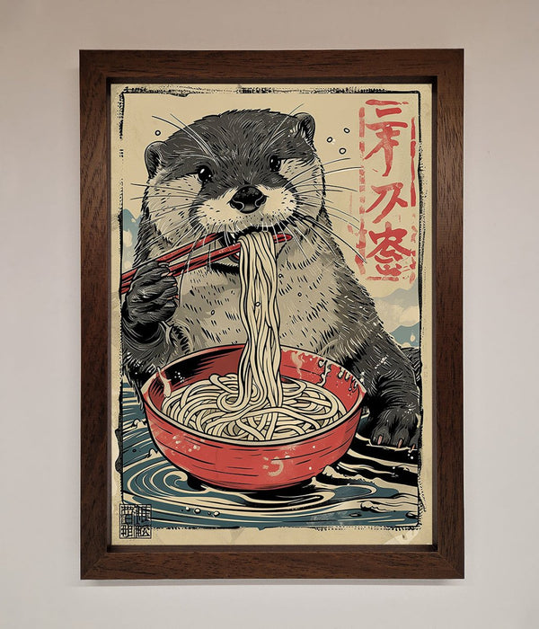 Noodles Otter Framed Wall Art - Hi Society