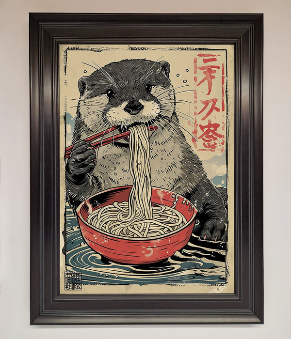 Noodles Otter Framed Wall Art - Hi Society