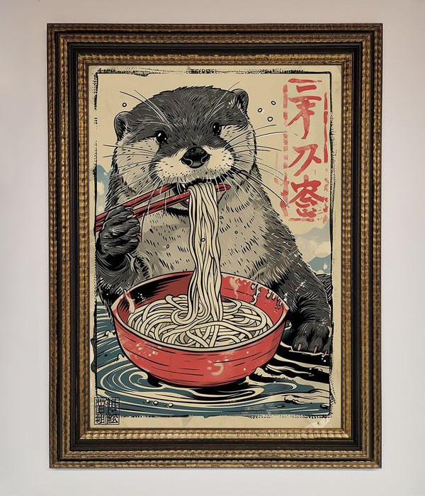 Noodles Otter Framed Wall Art - Hi Society