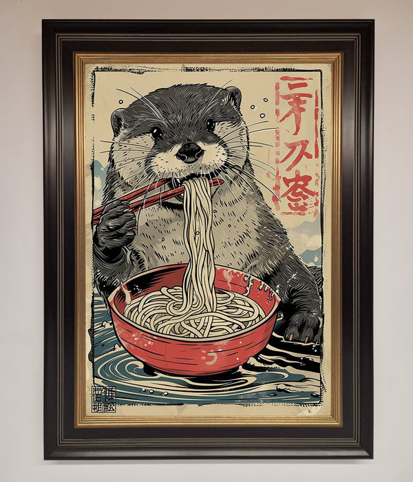 Noodles Otter Framed Wall Art - Hi Society