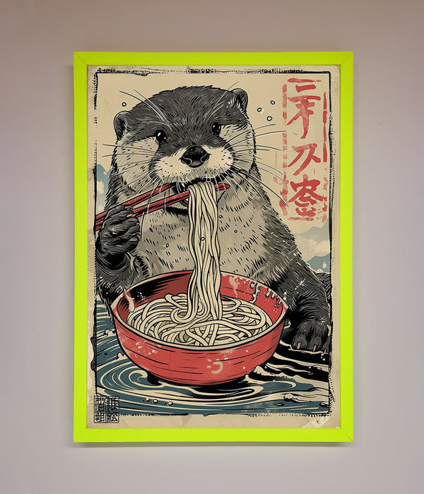 Noodles Otter Framed Wall Art - Hi Society