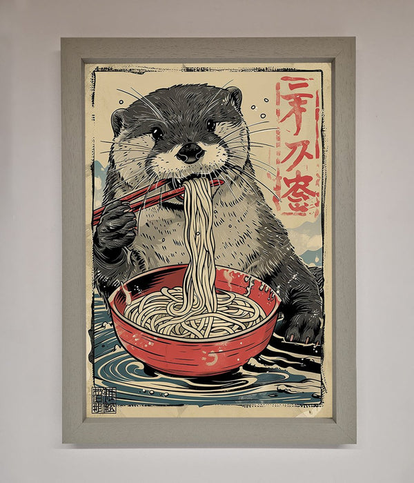 Noodles Otter Framed Wall Art - Hi Society