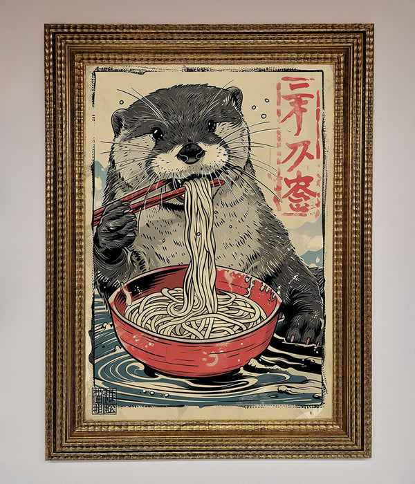 Noodles Otter Framed Wall Art - Hi Society