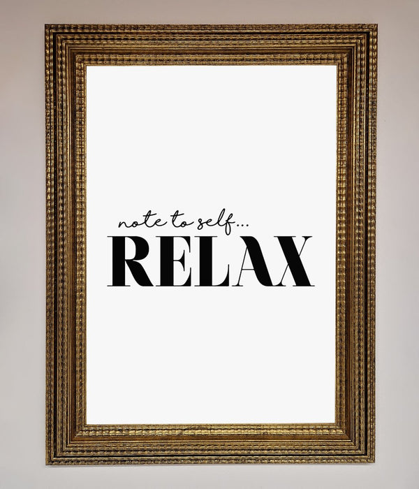 Not to Self Motivational quote Framed Wall Art - Hi Society