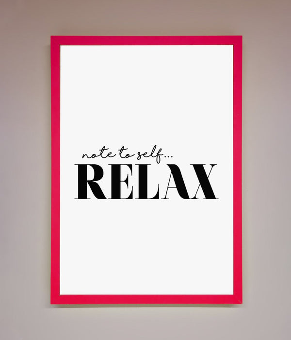 Not to Self Motivational quote Framed Wall Art - Hi Society