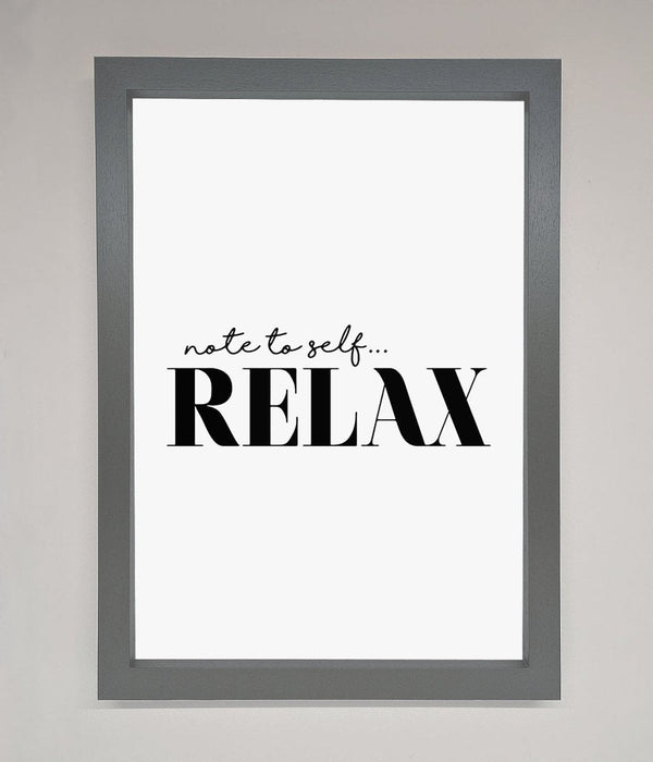 Not to Self Motivational quote Framed Wall Art - Hi Society