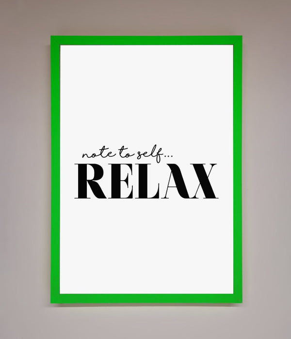 Not to Self Motivational quote Framed Wall Art - Hi Society
