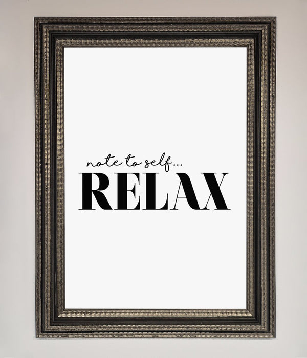 Not to Self Motivational quote Framed Wall Art - Hi Society