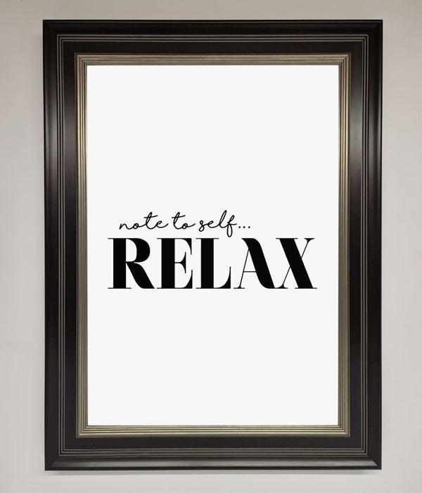 Not to Self Motivational quote Framed Wall Art - Hi Society