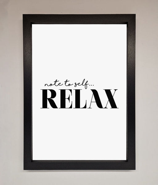 Not to Self Motivational quote Framed Wall Art - Hi Society