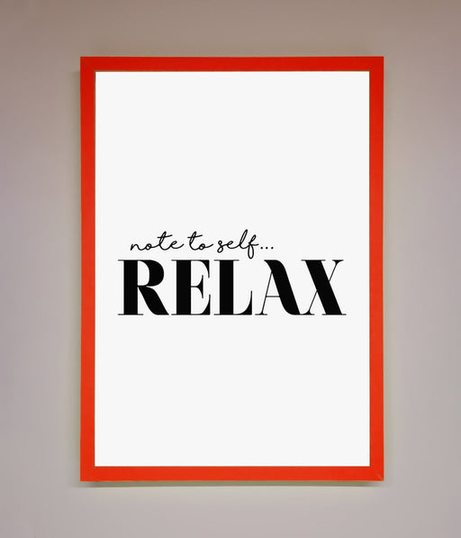 Not to Self Motivational quote Framed Wall Art - Hi Society