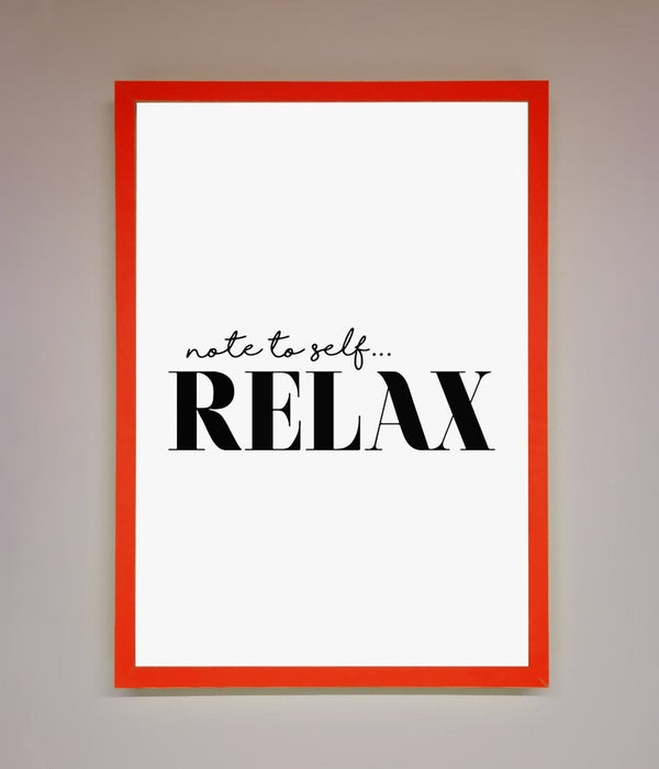 Not to Self Motivational quote Framed Wall Art - Hi Society