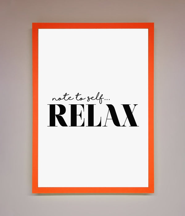 Not to Self Motivational quote Framed Wall Art - Hi Society