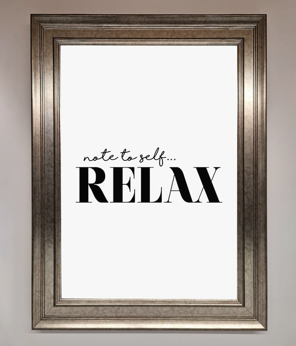Not to Self Motivational quote Framed Wall Art - Hi Society