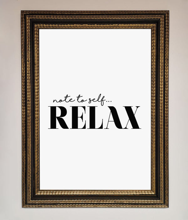 Not to Self Motivational quote Framed Wall Art - Hi Society