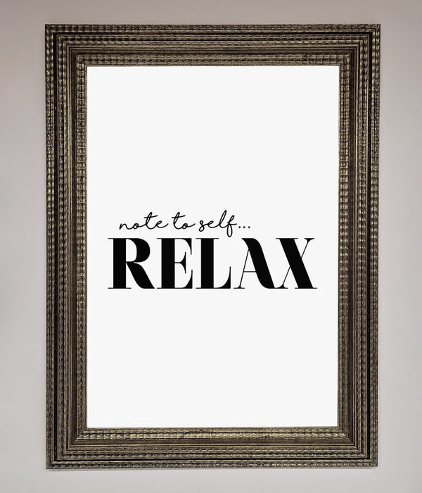 Not to Self Motivational quote Framed Wall Art - Hi Society
