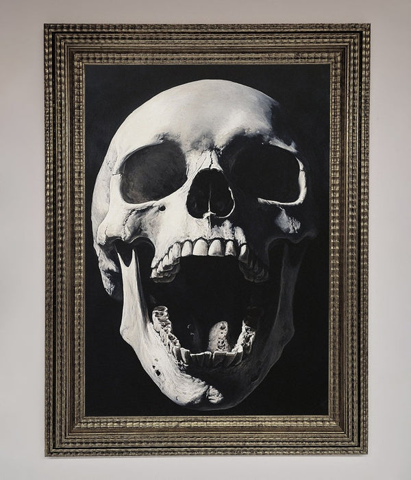 Open Mouth Skull Framed Poster - Hi Society