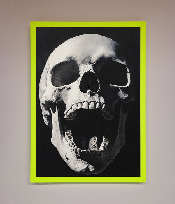 Open Mouth Skull Framed Poster - Hi Society