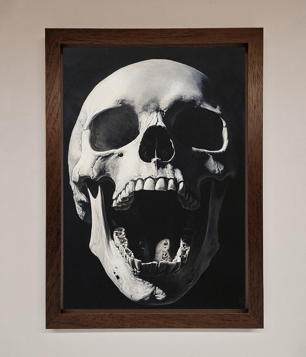 Open Mouth Skull Framed Poster - Hi Society