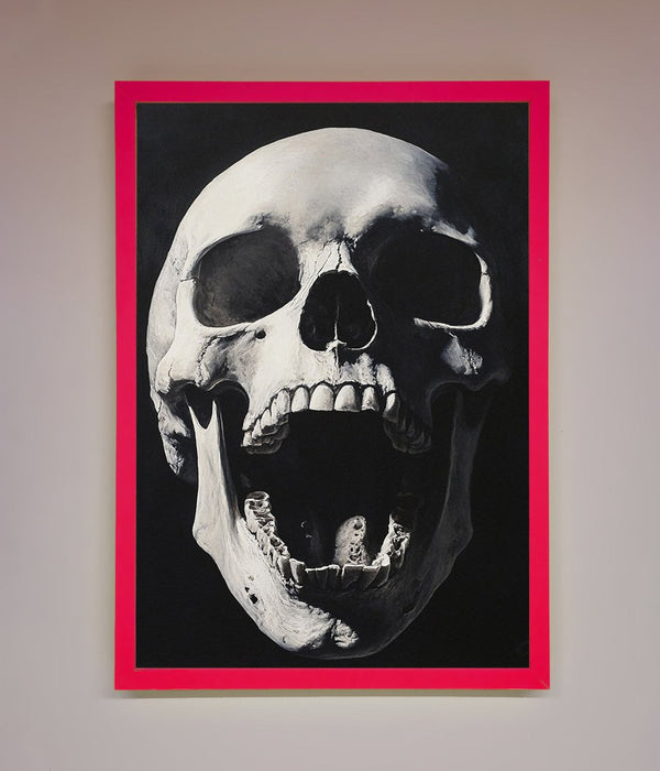 Open Mouth Skull Framed Poster - Hi Society
