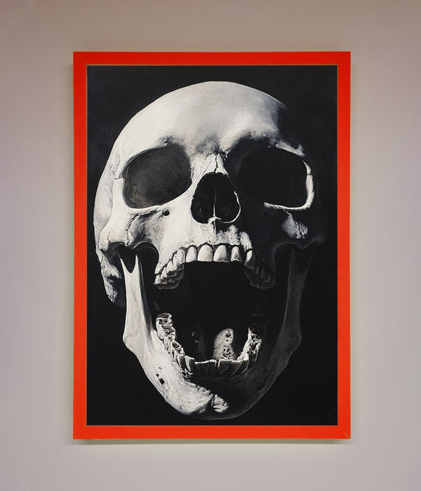 Open Mouth Skull Framed Poster - Hi Society