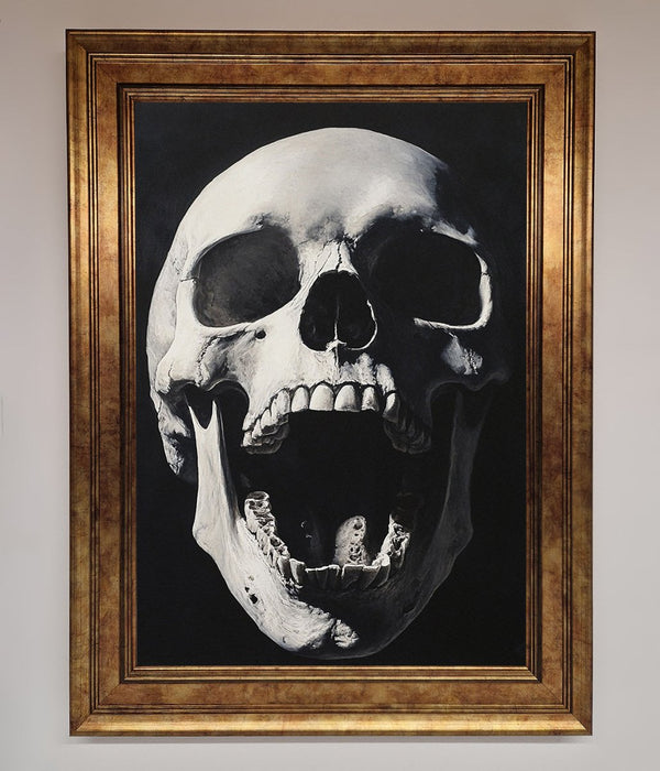 Open Mouth Skull Framed Poster - Hi Society