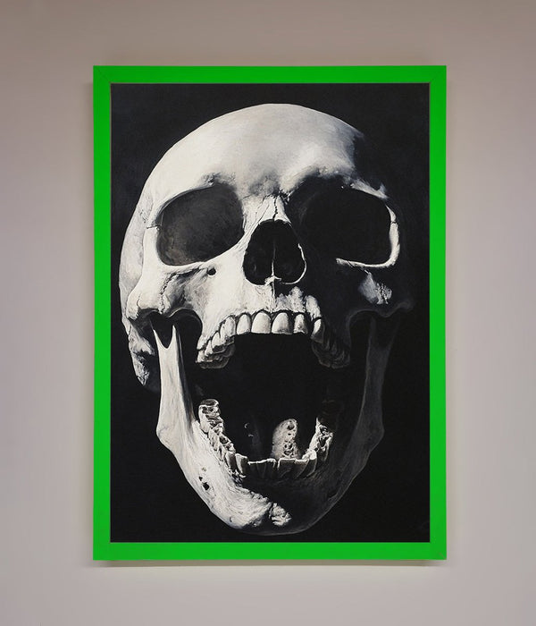 Open Mouth Skull Framed Poster - Hi Society