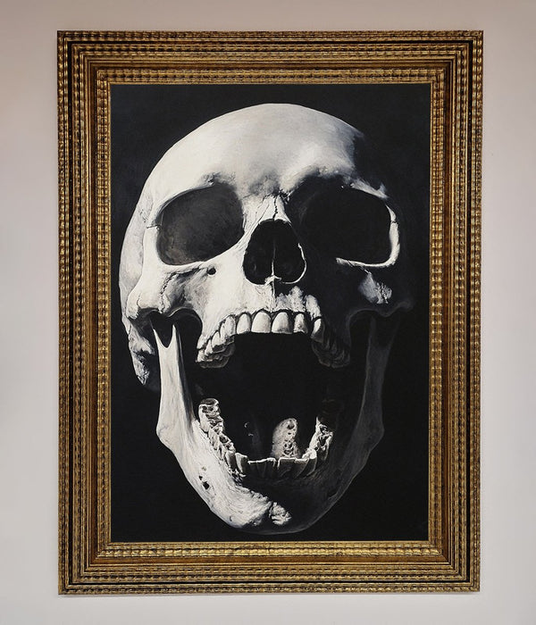 Open Mouth Skull Framed Poster - Hi Society