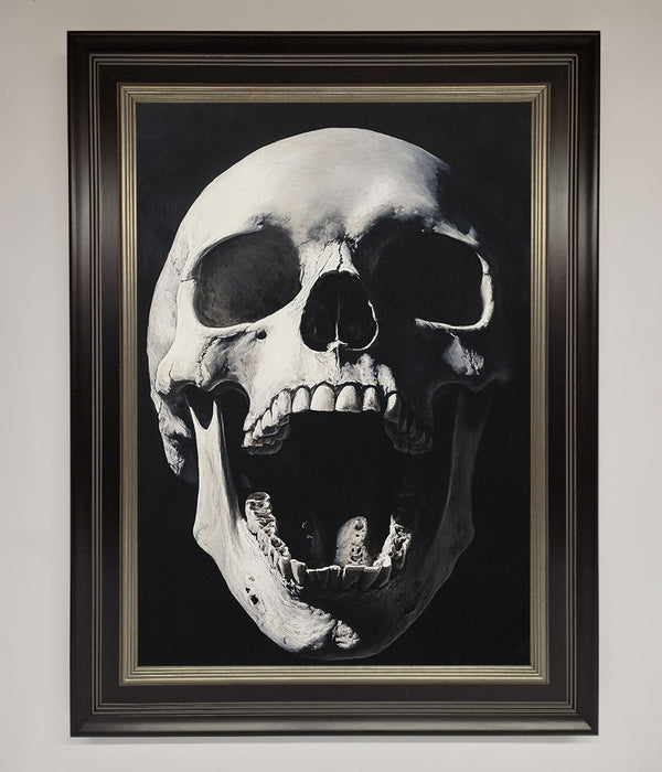Open Mouth Skull Framed Poster - Hi Society