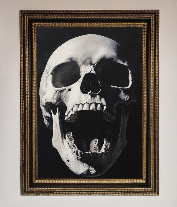 Open Mouth Skull Framed Poster - Hi Society