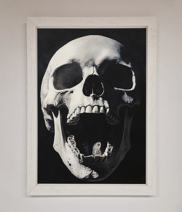 Open Mouth Skull Framed Poster - Hi Society