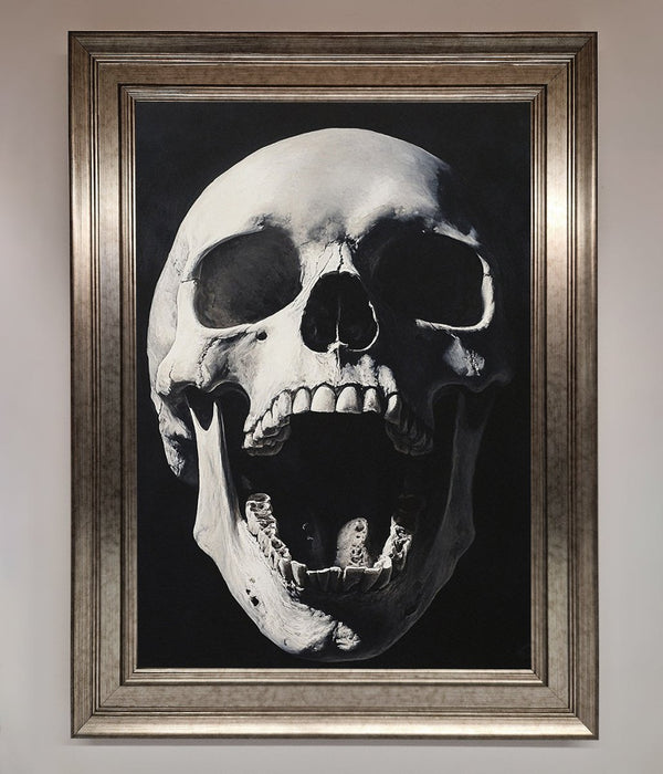 Open Mouth Skull Framed Poster - Hi Society