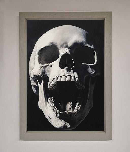 Open Mouth Skull Framed Poster - Hi Society
