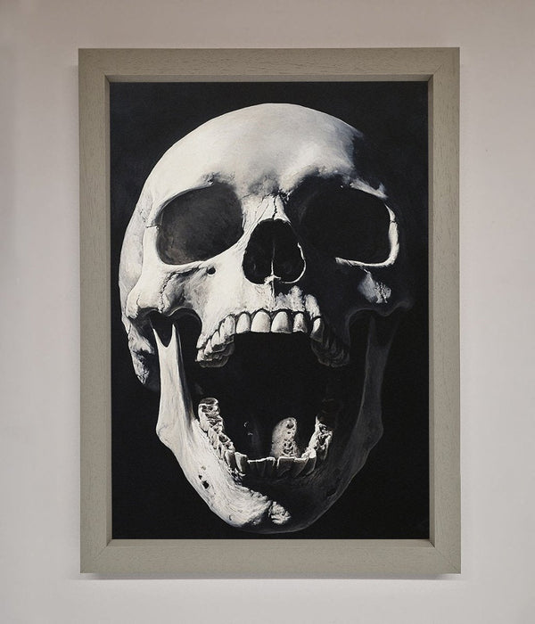 Open Mouth Skull Framed Poster - Hi Society