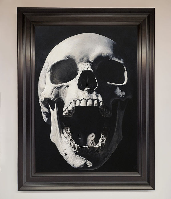 Open Mouth Skull Framed Poster - Hi Society
