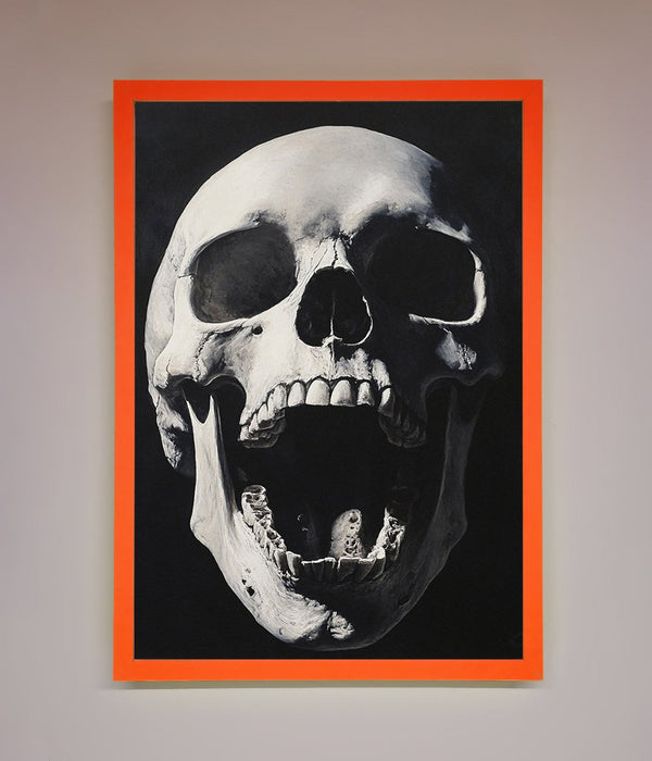 Open Mouth Skull Framed Poster - Hi Society