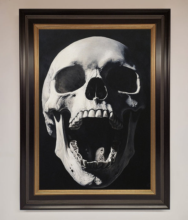 Open Mouth Skull Framed Poster - Hi Society