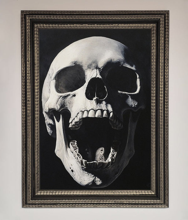 Open Mouth Skull Framed Poster - Hi Society