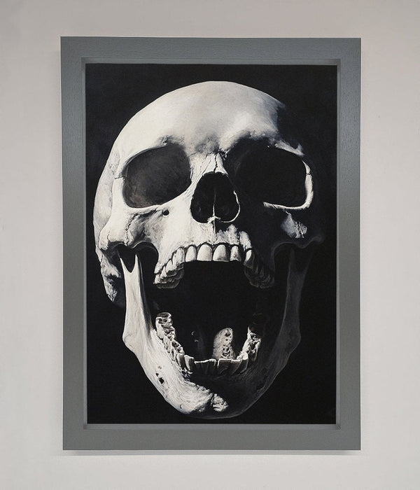 Open Mouth Skull Framed Poster - Hi Society